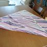 Blanket Hand Crochet 36"Sq Stunning Blanket Image 2