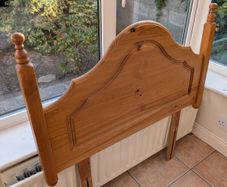 Free antique pine single headboard