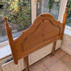 Free antique pine single headboard
