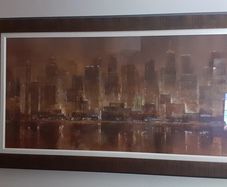 Beautiful  picture in lovely frame  141cm x82cm          Very heavy