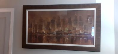 Beautiful  picture in lovely frame  141cm x82cm          Very heavy