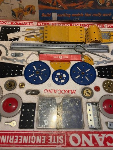 Vintage Meccano Site Engineering Set No. 5 Boxed with All Manuals & Instructions