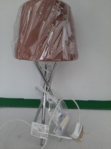 New tripod table lamp and shade tags attached and
