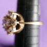 Vintage 9ct Yellow Gold 375 Cubic Zirconia Cluster Ring 5.0g Image 9