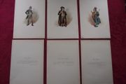 3 X Chromolithographs from The Characters of Dickens by "Kyd" - Raphael Tuck &amp; Sons - London 1889
