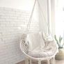 Macrame Hanging Swing Chair / Cushions / Delivery Image 6