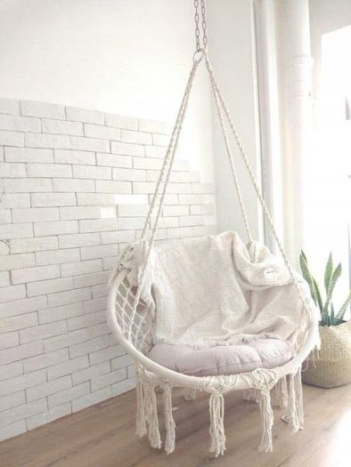 Macrame Hanging Swing Chair / Cushions / Delivery