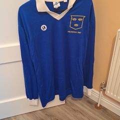 Vintage Rare Matchworn Navy Munster Jersey 1987