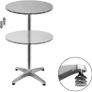 Round Bistro Table with Folding Tray, Adjustable Height Bar Table for Indoor, Outdoor AVAILABLE FOR COLLECTION Image 10