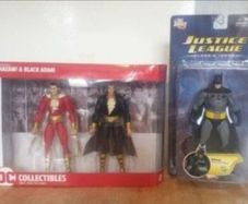 DC Direct Shazam and Black Adam And X1 Batman Justice league icons