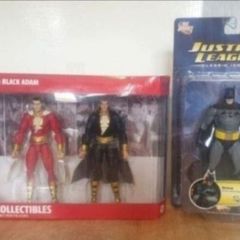 DC Direct Shazam and Black Adam And X1 Batman Justice league icons