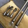 Antique Brass Curtain Pole 90 inch long Image 3