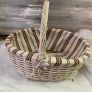 Large Stephen Pearce Wicker Basket With Handle Image 5