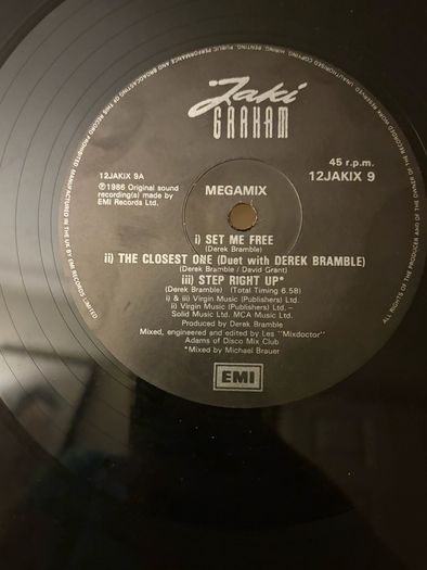 Jaki Graham The Megamix Original 1986 UK 12inch