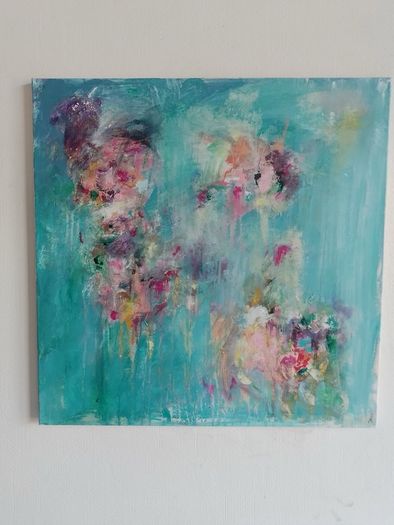 Original Abstract Painting Dublin Floral Painting