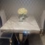 Marble table and 4 chairs Image 3