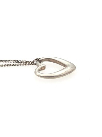 Vintage 925 Sterling Silver Dainty Heart Necklace