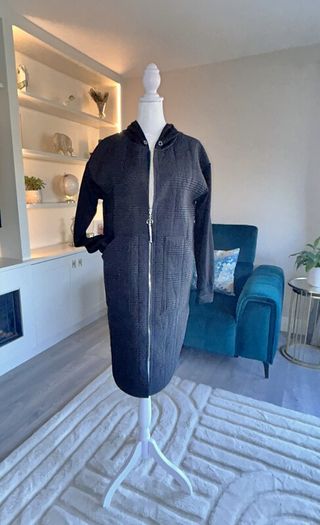Black Long Coat from Inco Boutique. Size UK 8 / EU 36