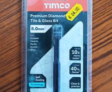 TIMCO premium diamond tile & glass bit size 8.0mm  model: VBD8