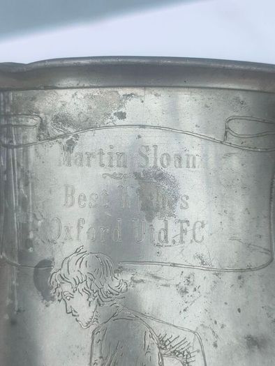 1872-1979 FA Cup Oxford Utd Memorial Pewter tankard
