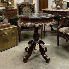 Very nice medium sized pod table with marble top