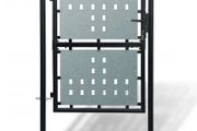 Black Single Door Fence Gate 100 x 175 cm