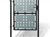 Black Single Door Fence Gate 100 x 250 cm