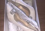 Size 5 Rainbow Wedding Shoes ivory