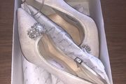 Size 5 Rainbow Wedding Shoes ivory