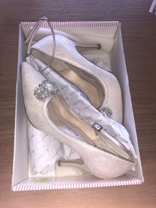 Size 5 Rainbow Wedding Shoes ivory