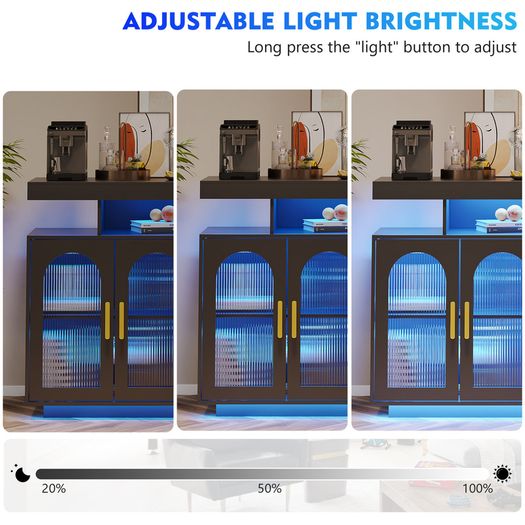 Led Larger Sideboard Cabinet 100cm