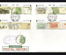 2011 Isle of Man Internment Postal History Commemorative Stamps First Day Cover (FDC)