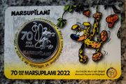 Belgium 5 Euro Base Metals Brilliant Uncirculated Coin 2022 - 70 years Marsupilami (Relief) - Belgian Coincard Catalogue