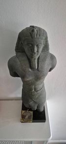 Egyptian Pharaoh Amenemhat III's replica statue