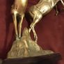 brass prancing stag and deer, Image 9