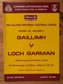 2004 Galway v Wexford - Allianz GAA National Football League Programme