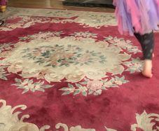 vintage pure wool rug