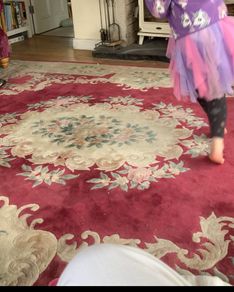 vintage pure wool rug