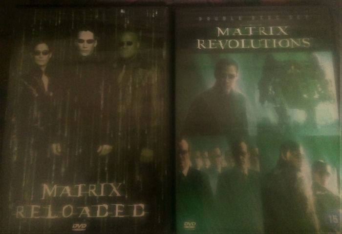 2 Matrix DVD's - Matrix Reloaded and Matrix Revolutions