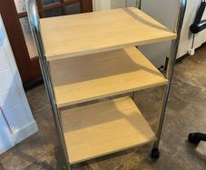shelving unit on wheels