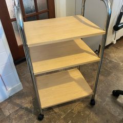 shelving unit on wheels