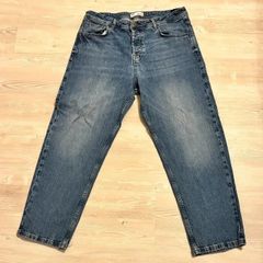 Blue Relaxed Fit Jeans W36 L30 Stretch Denim