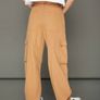 SHEIN WESTFADE Barrel-Leg Cargo Pants (Camel) Image 4