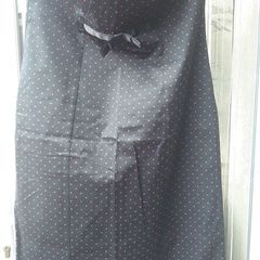 Bandeau Black Dot Dress