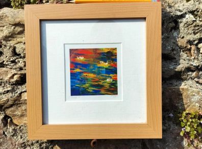 Philip Gray Fusion I Framed Contemporary Art Print (25x25 cm)