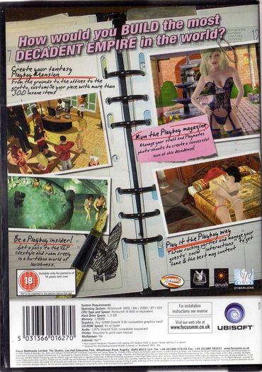 Playboy - The Mansion - Cd-rom