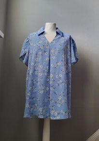 Aodemo blue pattern top, Size 2XL / 20, BNWT