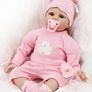 Realistic Reborn Dolls Baby Girl 22inch 55cm Soft Vinyl Silicone Real Life Baby Dolls Looking Newborn Reborn Dolls Toddler Baby Girl Toy Best Xmas Gift (FREE POSTAGE) Image 6