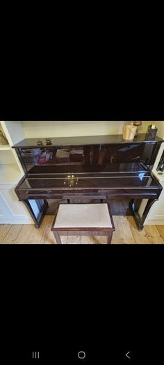 Steinmayer upright piano and stool perfect condition