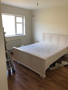 Wooden king size bed